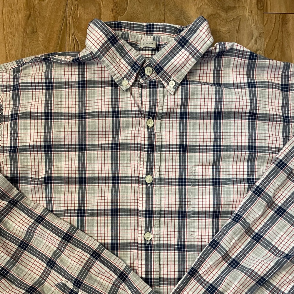 **J. CREW** slim fit button down SIZE LARGE